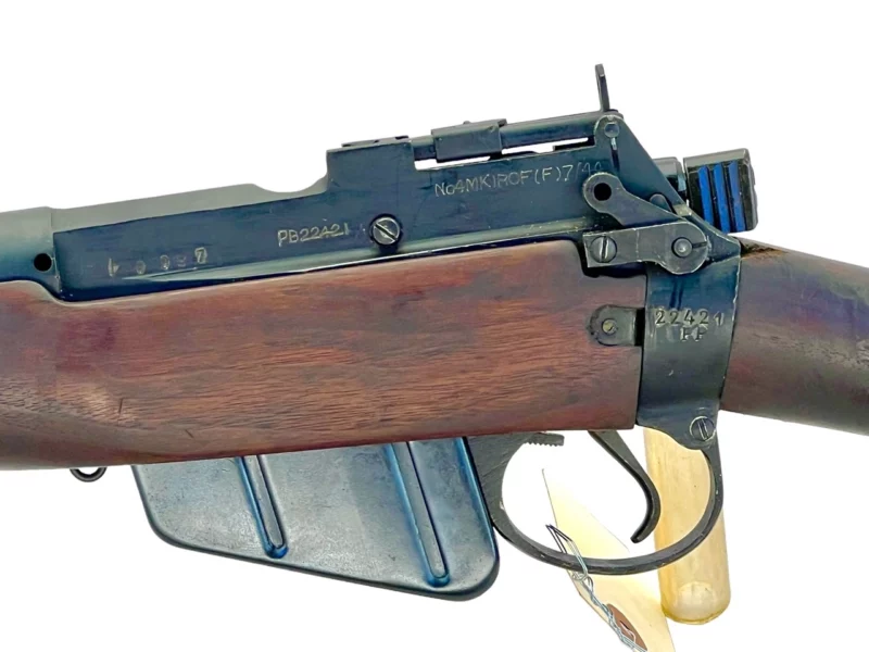 Navy Arms Enfield #4 Mk 1 .303 World War II French Resistance,1944 date "PP" marked, ROF(F) with matching bolt SN PP 0987 - Image 20