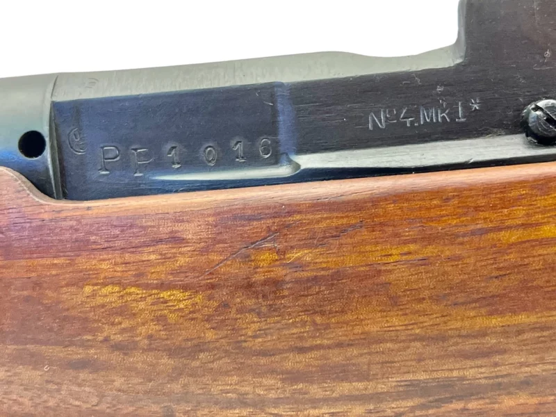 Navy Arms Enfield #4 Mk 1* .303 World War II French Resistance1944 Dated "BS" and "PP" marked matching serial number bolt PP 1016 - Image 21