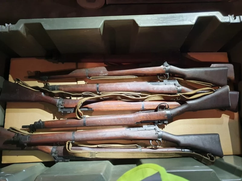 Navy Arms Enfield #4 Mk 1 .303 World War II French Resistance 1944 Dated "BS" "PP" marked non-matching bolt - Image 2
