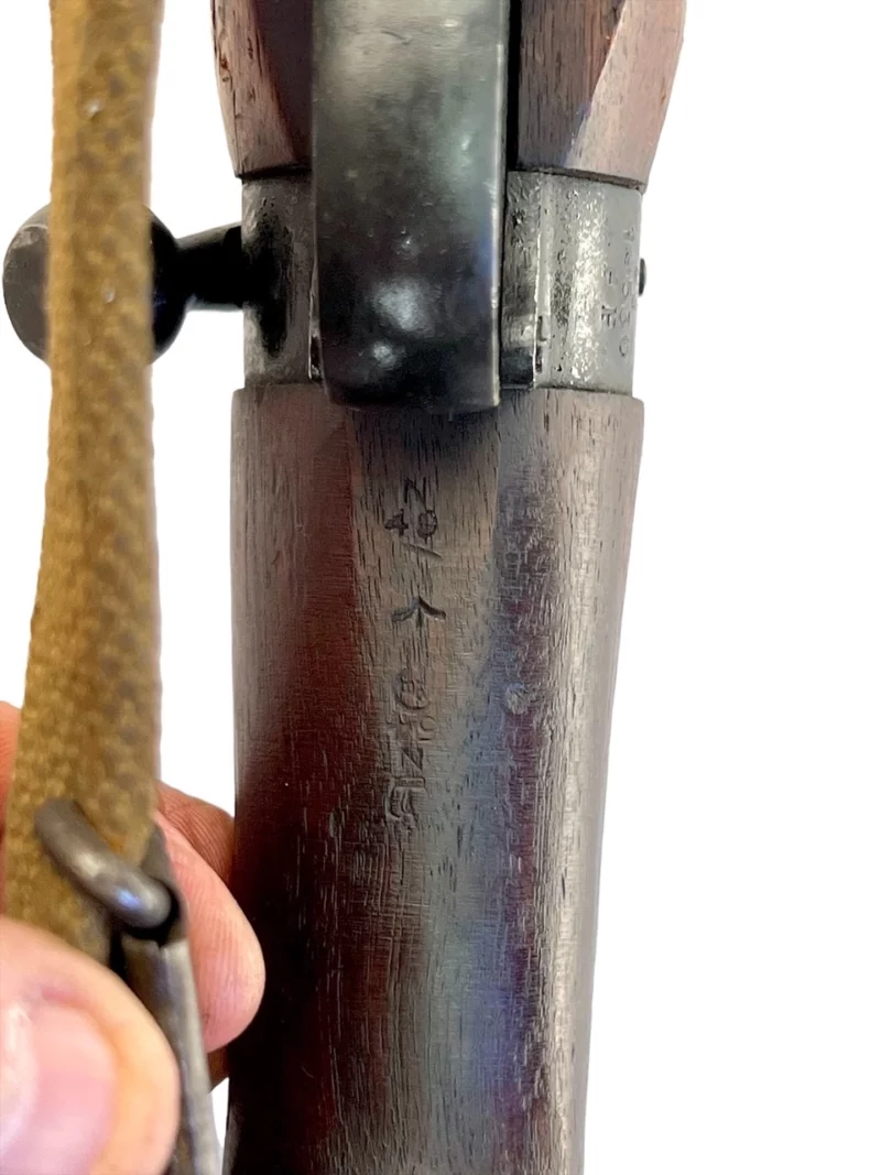 Navy Arms Enfield #4 Mk 1* .303 World War II French Resistance 1944 Dated "BS" and "PP" marked matching serial number bolt PP 0825 - Image 16