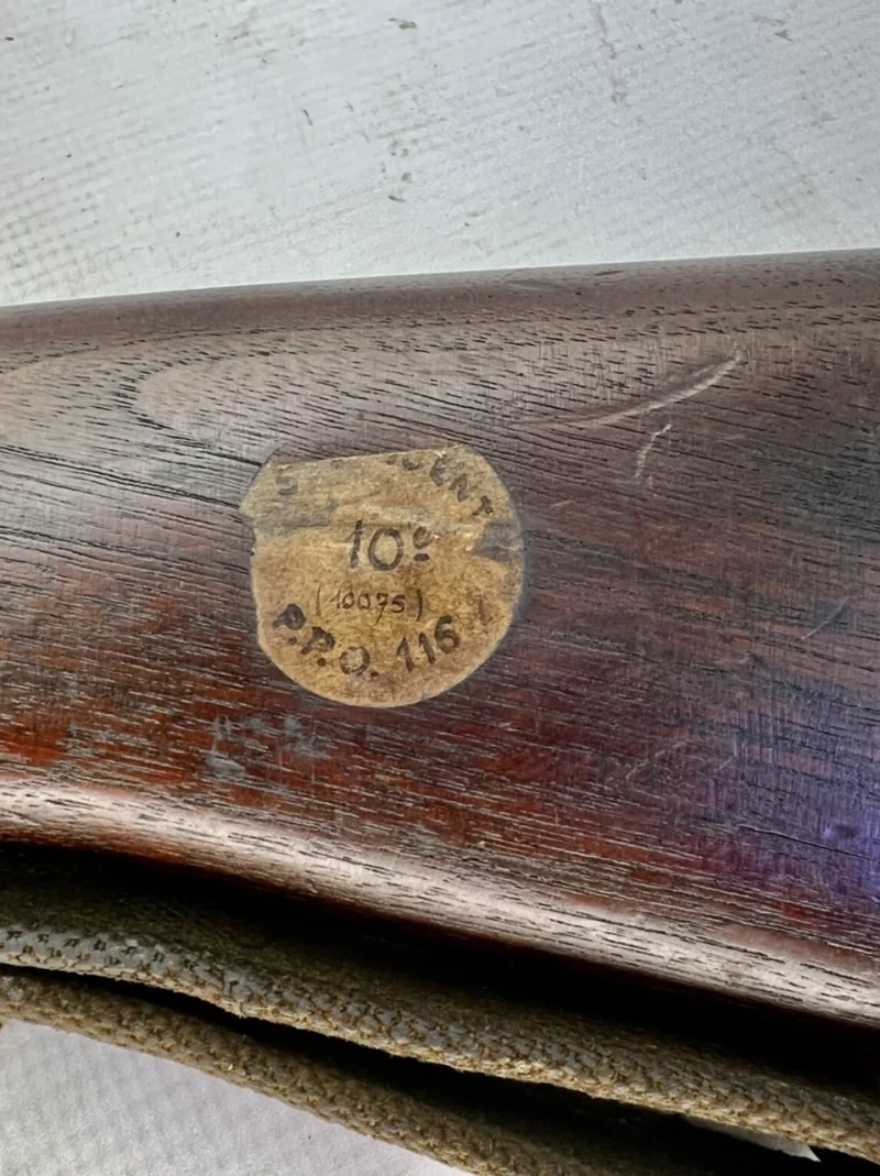 Navy Arms Enfield #4 Mk 1* .303 World War II French Resistance 1944 Dated "BT" and "PP" marked matching serial number bolt PP 0116 - Image 23