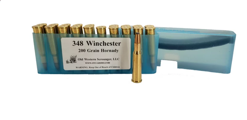 348 Winchester 200gr Hornady. 20rds