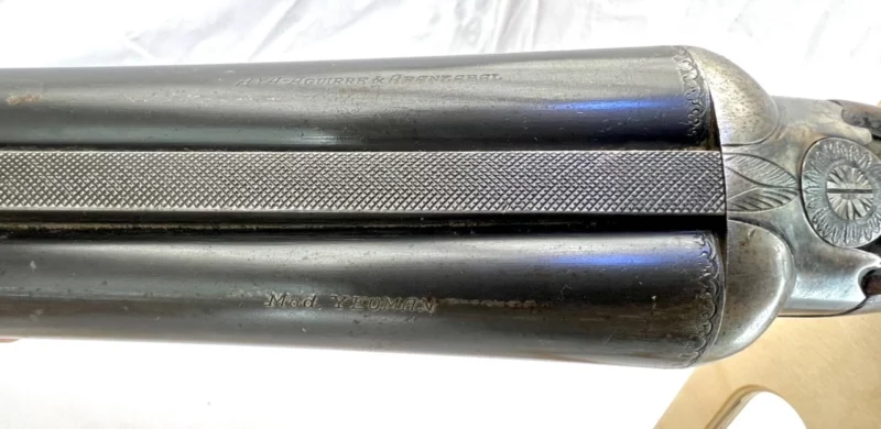 side by side 12ga shotgun AYA Yeoman Boxlock SN 542106 - Image 7