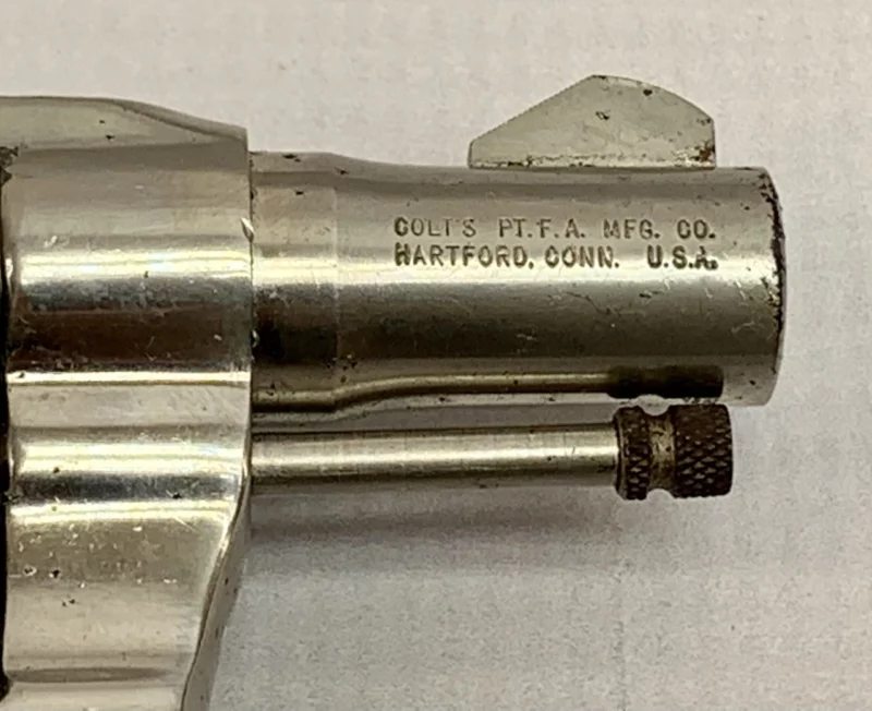 Colt Cobra revolver 2" factory nickel .38spl, 1971 manufacture - Image 4