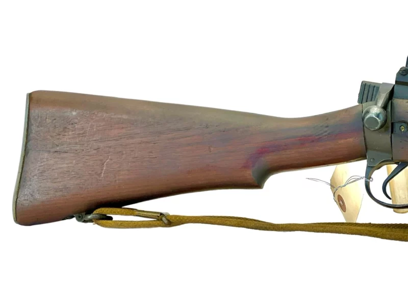 Navy Arms Enfield #4 Mk 1 .303 World War II French Resistance,1944 date "PP" marked, ROF(F) with matching bolt Zinc buttplate SN PP 1227 - Image 10