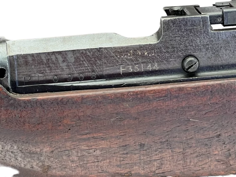 Navy Arms Enfield #4 Mk 1 .303 World War II French Resistance 1944 Dated consecutive serial numbered pair matching serial number bolt - Image 24
