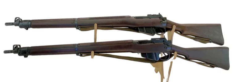 Navy Arms Enfield #4 Mk 1 .303 World War II French Resistance 1944 Dated consecutive serial numbered pair matching serial number bolt - Image 18