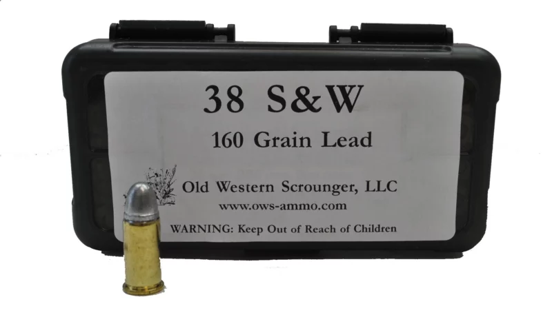 38 S&W 160GR Lead