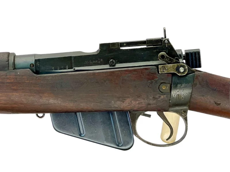 Navy Arms Enfield #4 Mk 1* .303 World War II French Resistance 1944 Dated "BS" and "PP" marked matching serial number bolt PP 1931 - Image 20