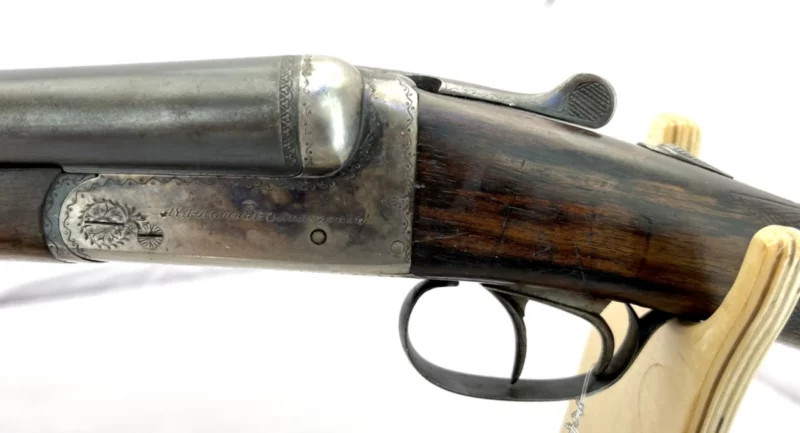 side by side 12ga shotgun Spanish AYA Boxlock SN 163570 - Image 5