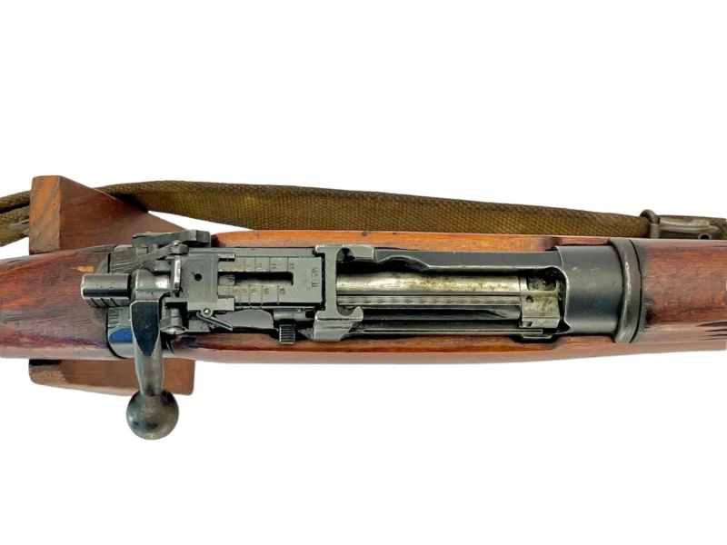 Navy Arms Enfield #4 Mk 1 .303 World War II French Resistance FTR Maltby matching serial number bolt SN PP 0442 - Image 12