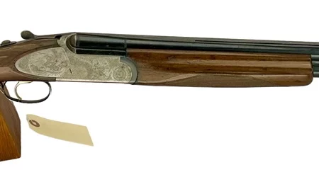 12ga O/U full side lock shotgun Emilio Rizzini Italian made single trigger fixed chokes good condition