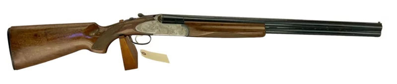12ga O/U full side lock shotgun Emilio Rizzini Italian made single trigger fixed chokes good condition