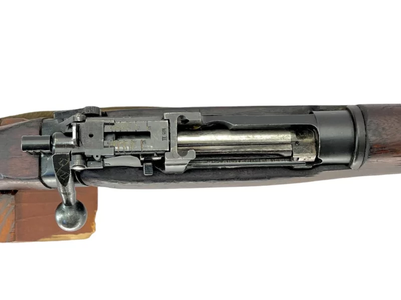 Navy Arms Enfield #4 Mk 1* .303 World War II French Resistance 1944 Dated "BS" and "PP" marked matching serial number bolt PP 1931 - Image 12