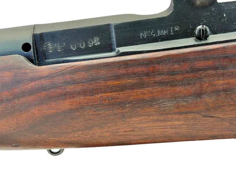 Navy Arms Enfield #4 Mk 1* .303 World War II French Resistance 1944 Dated "BS" and "PP" marked matching serial number bolt PP 0092 - Image 20