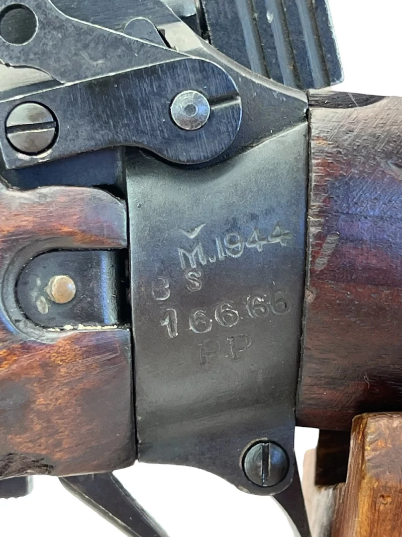 Navy Arms Enfield #4 Mk 1* .303 World War II French Resistance1944 Dated "BS" and "PP" marked non-matching serial number bolt PP 0605 - Image 20