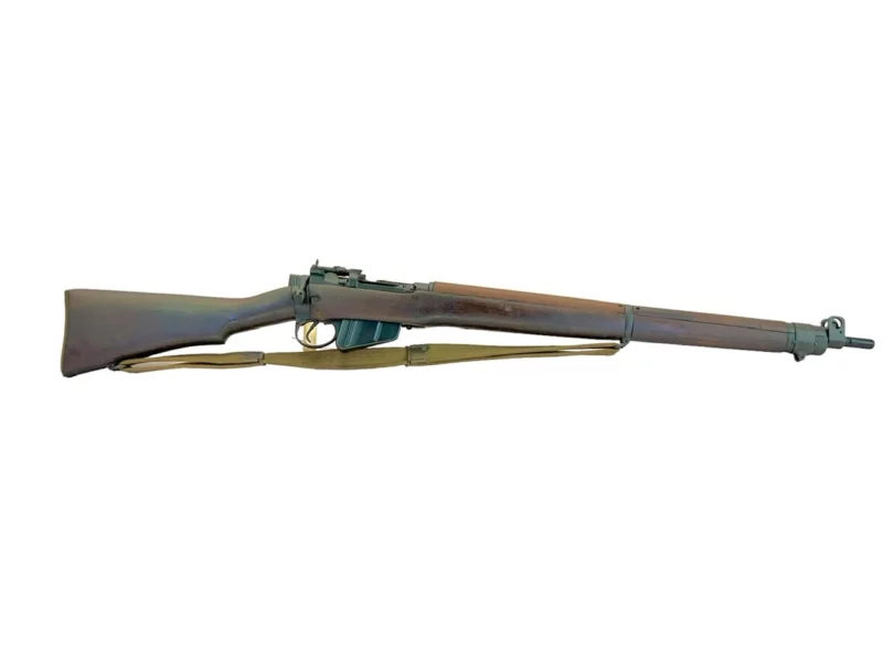 Navy Arms Enfield #4 Mk 1 .303 World War II French Resistance,1944 date "PP" marked, ROF(F) with matching bolt SN PP 1484 - Image 8