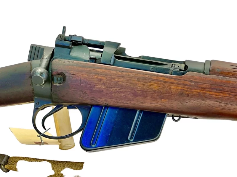 Navy Arms Enfield #4 Mk 1* .303 World War II French Resistance 1944 Dated "BS" and "PP" marked matching serial number bolt PP 0192 - Image 11