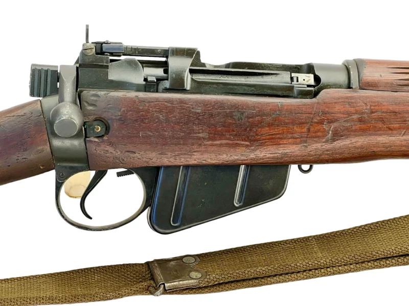 Navy Arms Enfield #4 Mk 1* .303 World War II French Resistance1944 Dated "BS" marked matching serial number bolt PP 1813 - Image 12