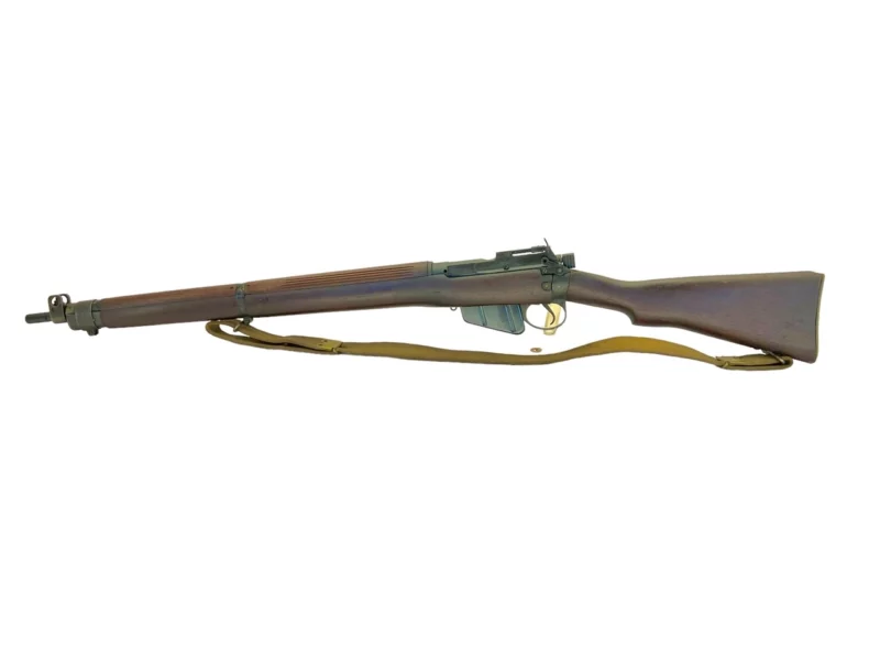 Navy Arms Enfield #4 Mk 1* .303 World War II French Resistance 1944 Dated "BT" marked matching serial number bolt PP 1468 - Image 20