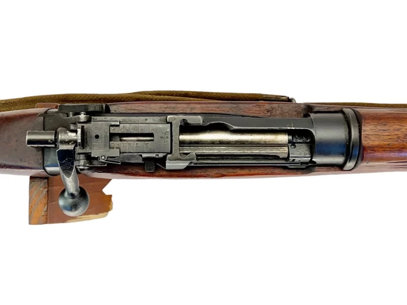 Navy Arms Enfield #4 Mk 1* .303 World War II French Resistance 1944 Dated "BS" marked matching serial number bolt PP 1036 - Image 14
