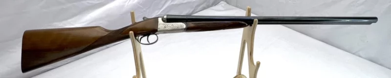 side by side 12ga shotgun Gunmark Kestrel Boxlock ejectors SN 376846