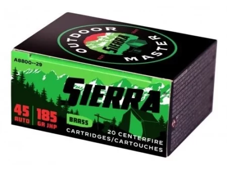 .45ACP Sierra 185gr. JHP ammo 20rds/box
