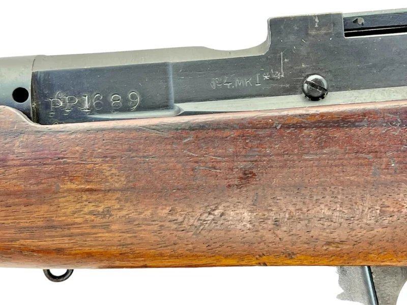Navy Arms Enfield #4 Mk 1* .303 World War II French Resistance1944 Dated "BS" marked non-matching serial number bolt PP 1689 - Image 21