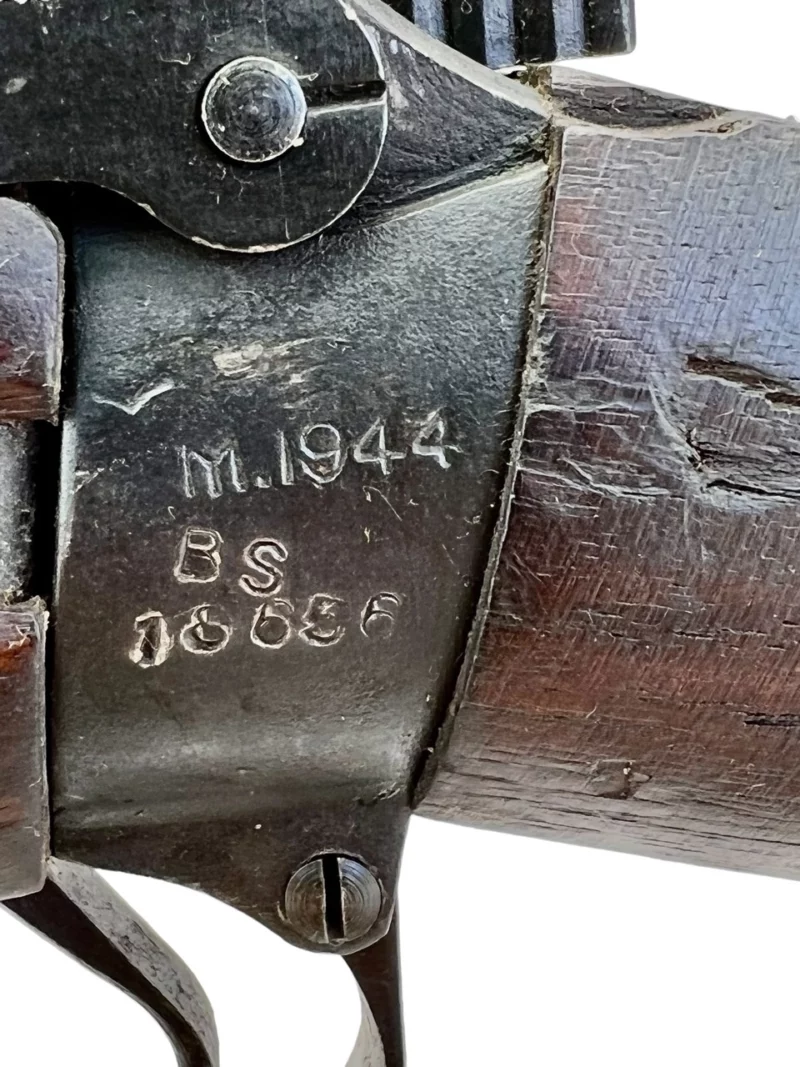 Navy Arms Enfield #4 Mk 1* .303 World War II French Resistance 1944 Dated "BS" marked matching serial number bolt PP 1131 - Image 22