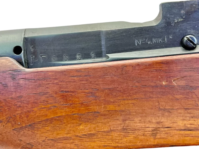 Navy Arms Enfield #4 Mk 1* .303 World War II French Resistance 1944 Dated "BS" and "PP" marked matching serial number bolt PP 0821 - Image 20