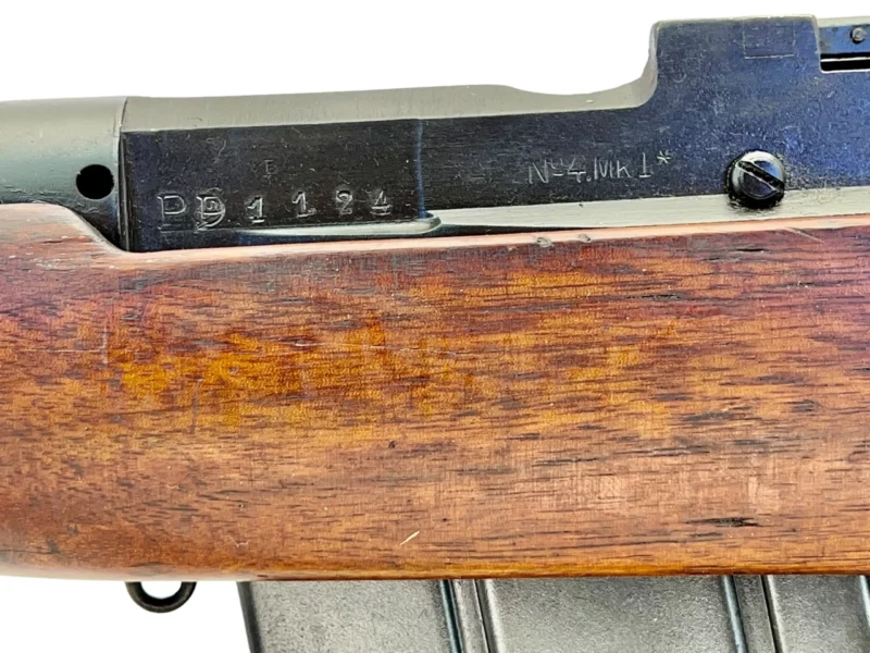 Navy Arms Enfield #4 Mk 1* .303 World War II French Resistance 1944 Dated "BT" marked non-matching SN bolt PP 1124 - Image 22