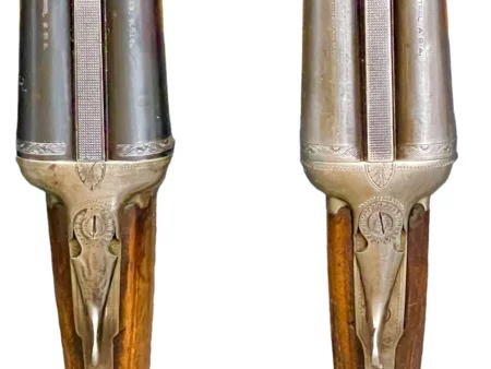 Italian Side by Side 12 gauge shotgun with pistol grip, extractors