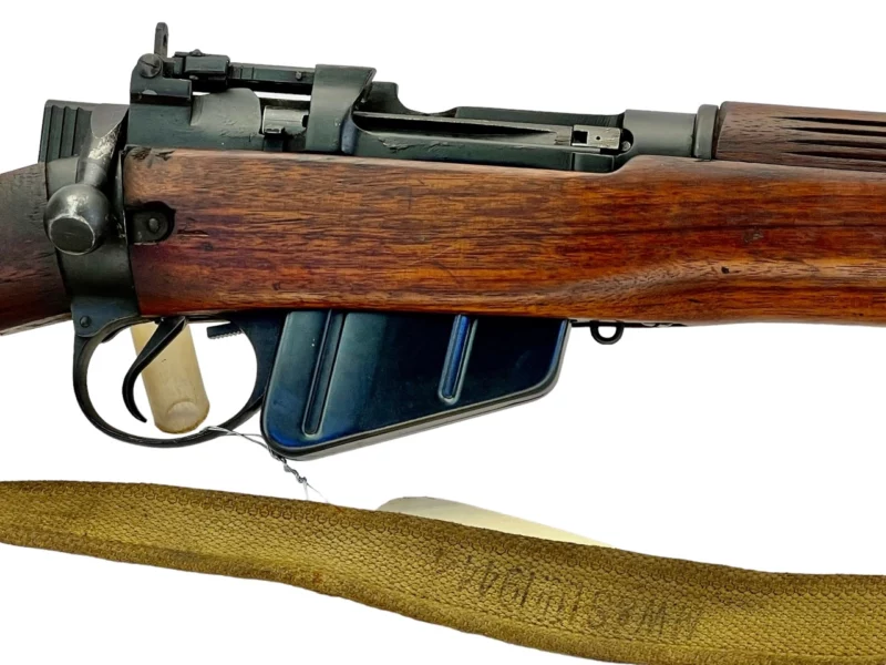 Navy Arms Enfield #4 Mk 1* .303 World War II French Resistance 1944 Dated "BS" and "PP" marked matching serial number bolt PP 0821 - Image 12