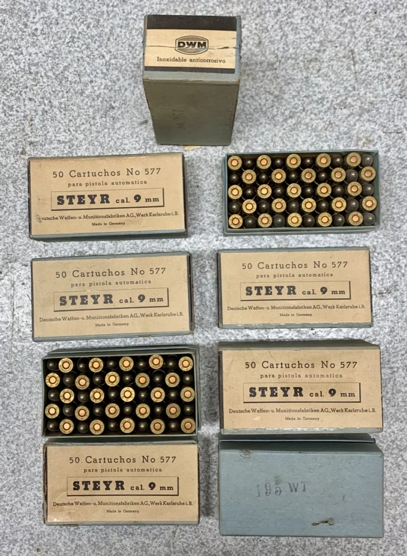 9x23 Steyr Ammunition Vintage DWM manufacture - Image 2