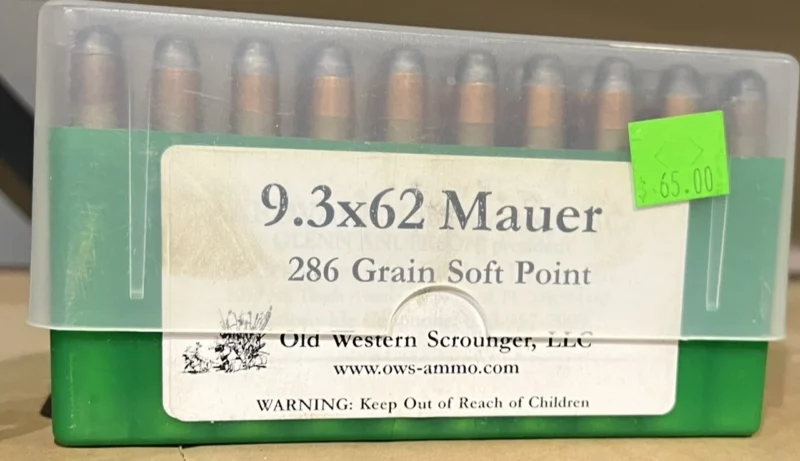 9.3x62 Mauser 286gr. SP 20rds