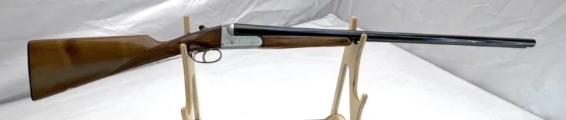 side by side 12ga shotgun Spanish Erbi Ejector Boxlock SN 112414 - Image 2