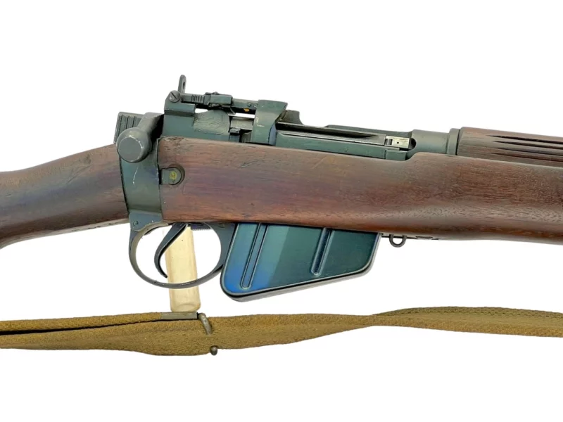 Navy Arms Enfield #4 Mk 1* .303 World War II French Resistance 1944 Dated "BS" and "PP" marked matching serial number bolt PP 1879 - Image 10