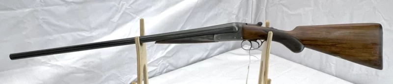 side by side 12ga shotgun British Arthur Turner Extractor Boxlock SN 11068 - Image 4