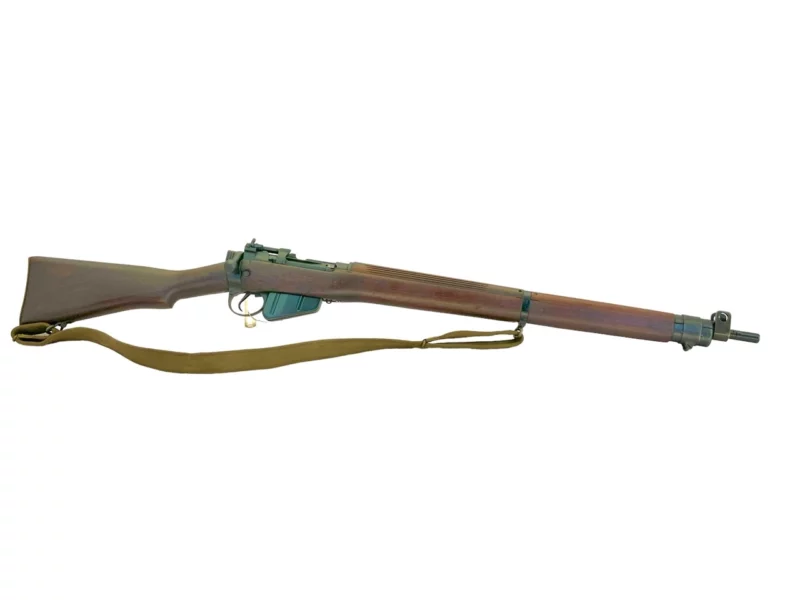 Navy Arms Enfield #4 Mk 1* .303 World War II French Resistance 1944 Dated "BS" and "PP" marked matching serial number bolt PP 0889 - Image 12
