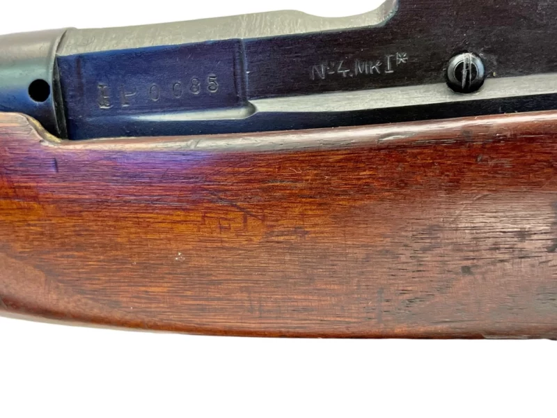 Navy Arms Enfield #4 Mk 1* .303 World War II French Resistance 1944 Dated "BS" and "PP" marked matching serial number bolt PP 0085 - Image 19