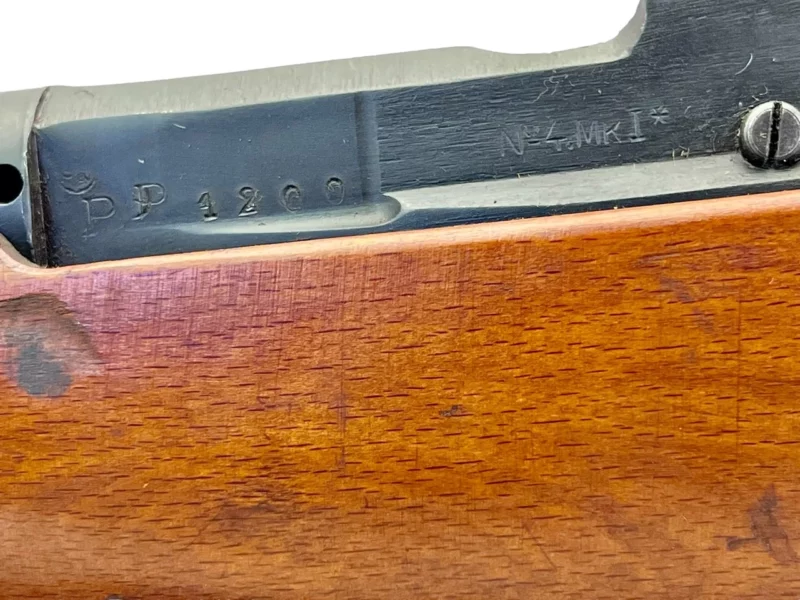 Navy Arms Enfield #4 Mk 1* .303 World War II French Resistance 1944 Dated "BS" and "PP" marked matching serial number bolt PP 1200 - Image 22