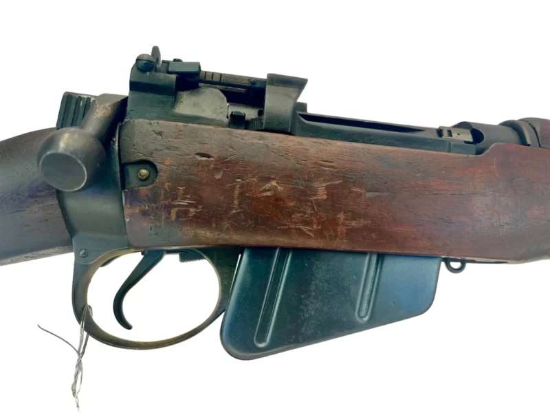 Navy Arms Enfield #4 Mk 1* .303 World War II French Resistance1944 Dated "BS" marked matching serial number bolt PP 1871 - Image 11