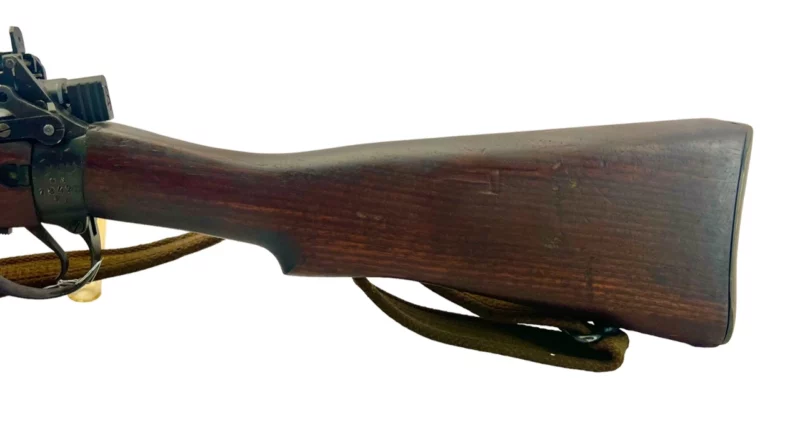 Navy Arms Enfield #4 Mk 1* .303 World War II French Resistance1944 Dated "BS" and "PP" marked non-matching serial number bolt PP 0935 - Image 12