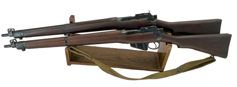 Navy Arms Enfield #4 Mk 1 .303 World War II French Resistance 1944 Dated duplicate serial numbered pair 35510/35510 - Image 17