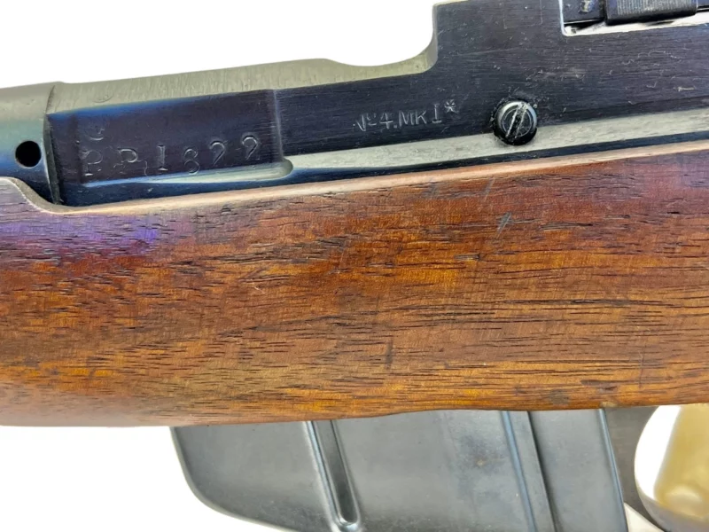 Navy Arms Enfield #4 Mk 1* .303 World War II French Resistance 1944 Dated "BS" marked matching serial number bolt PP 1622 - Image 22