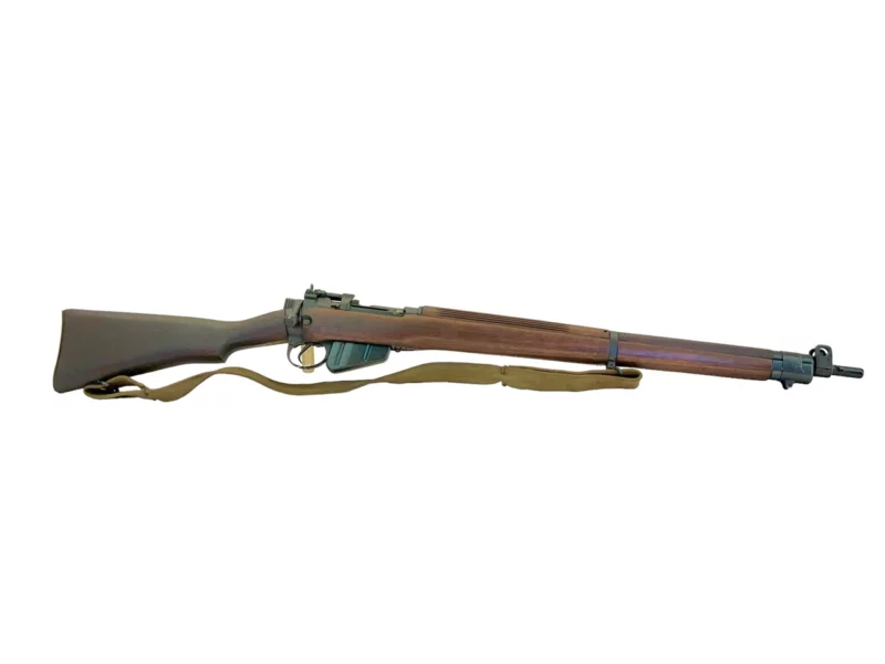 Navy Arms Enfield #4 Mk 1* .303 World War II French Resistance1944 Dated "BS" marked matching serial number bolt PP 1877 - Image 10