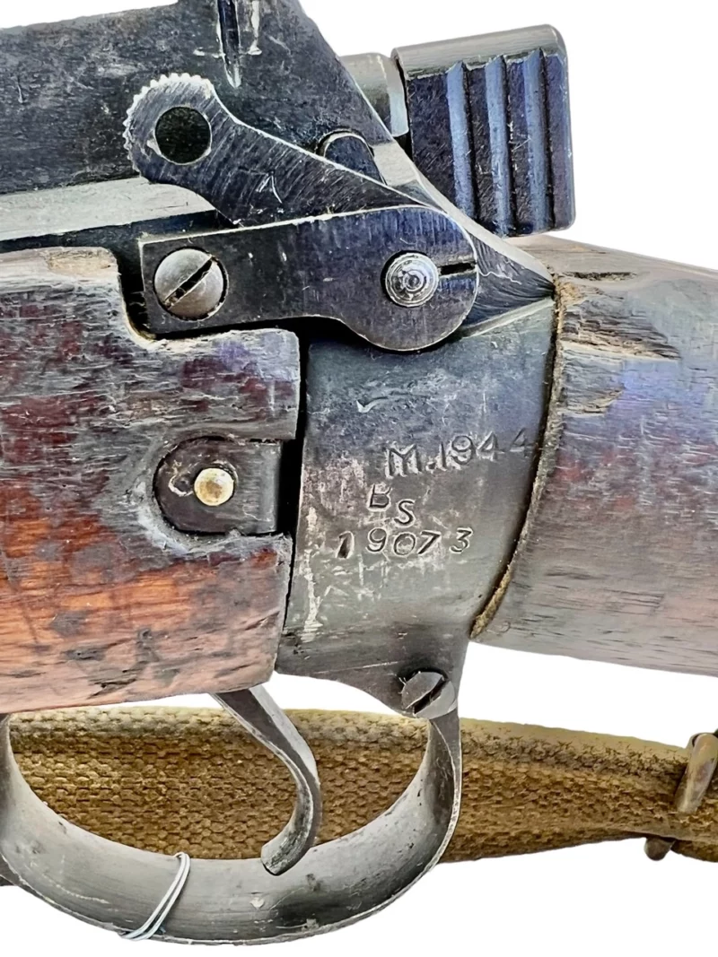 Navy Arms Enfield #4 Mk 1* .303 World War II French Resistance 1944 Dated "BS" marked matching serial number bolt PP 1933 - Image 21