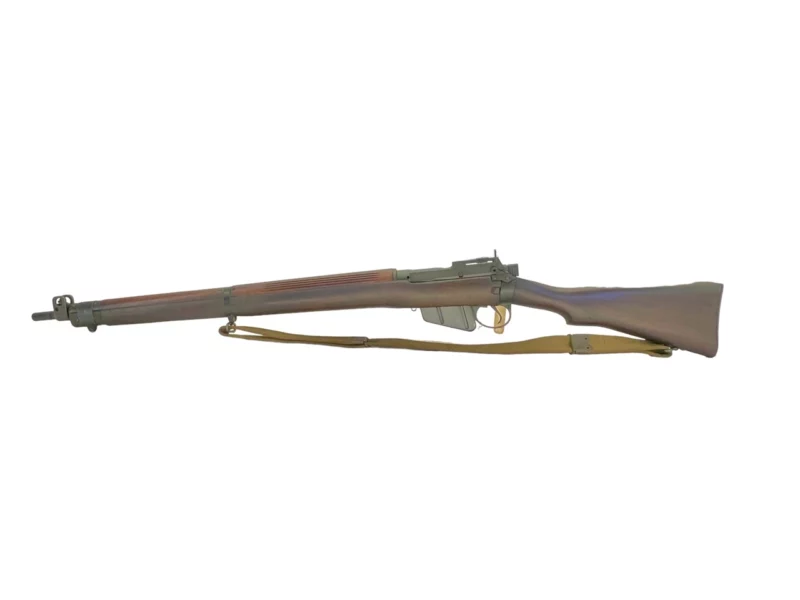 Navy Arms Enfield #4 Mk 1* .303 World War II French Resistance1944 Dated "BS" marked matching serial number bolt PP 1176 - Image 19