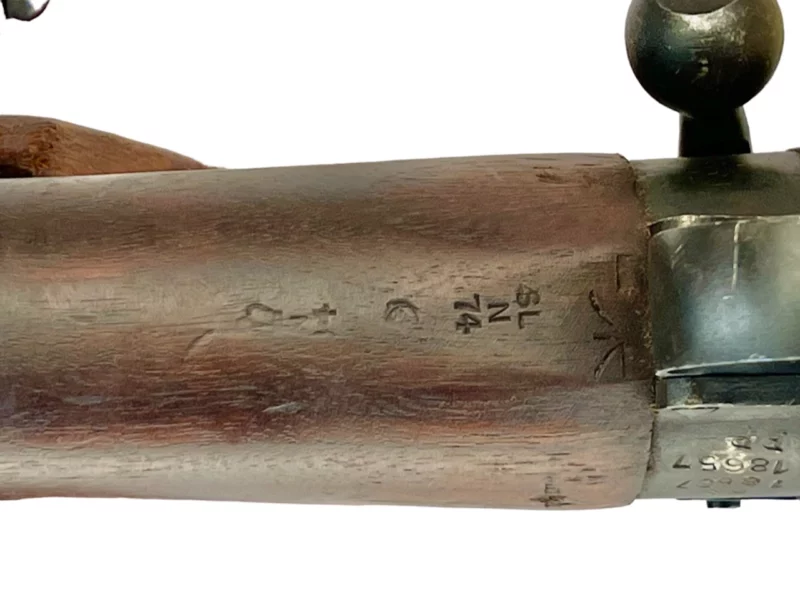 Navy Arms Enfield #4 Mk 1* .303 World War II French Resistance 1944 Dated "BS" and "PP" marked matching serial number bolt PP 0840 - Image 18