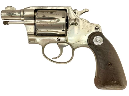 Colt Detective Special revolver 2" nickel .38 Spl., 2nd Issue, 1966 Mfg SN 904061